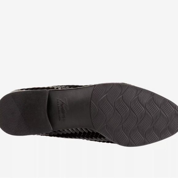 Trotters Liz Women’s Black Herringbone Woven Slip On‎ Comfort Loafers, Size 10 - Picture 5 of 5